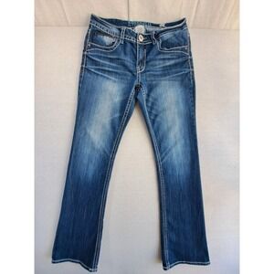 Hydraulic Lola Jeans Womens 11/12 Blue Slim Bootcut Flare W33"